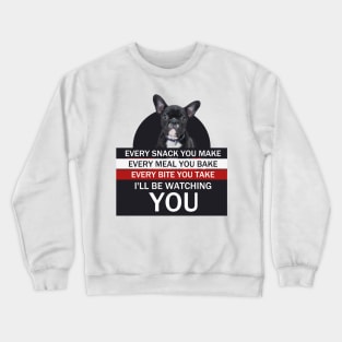 Adorable Baby Black Pulldog with Funny Saying Quote Crewneck Sweatshirt